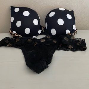 Pink Wear Everywhere Push Up Bra and Thong Panty